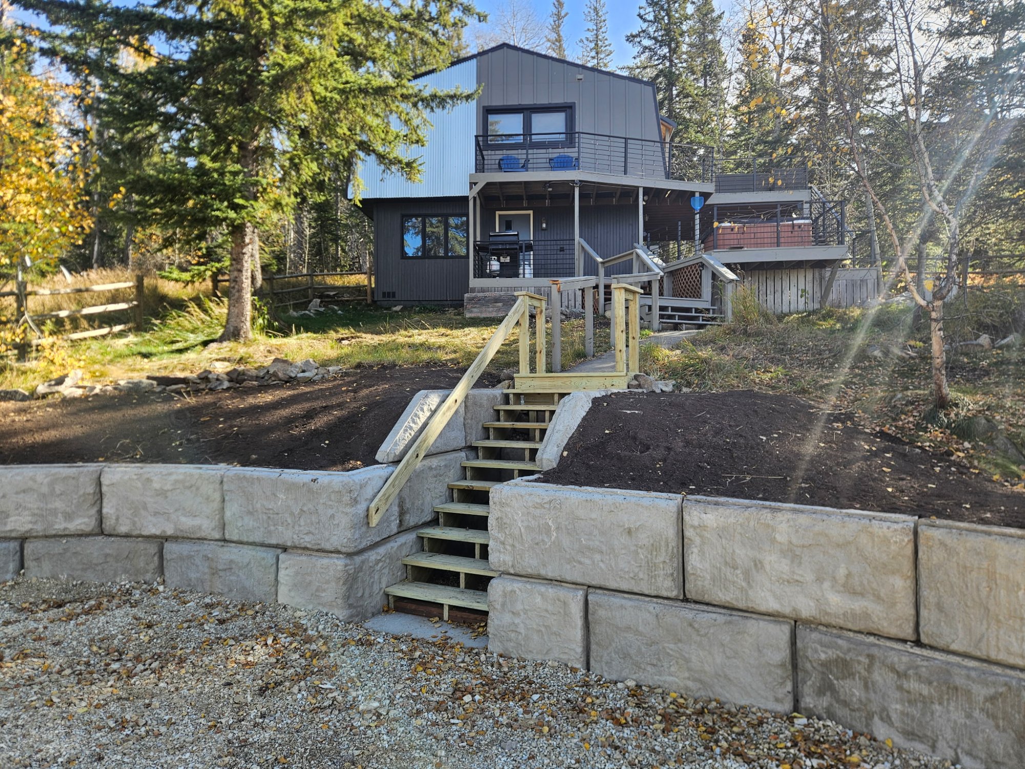 Retaining Wall & Access